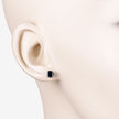 1.30 Carat Genuine Blue Sapphire 10K White Gold Earrings