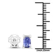 1.06 Carat Genuine Tanzanite .925 Sterling Silver Earrings