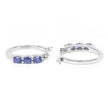 1.32 Carat Genuine Blue Sapphire .925 Sterling Silver Earrings