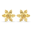 18K Yellow Gold Plated 2.12 Carat Genuine Citrine .925 Sterling Silver Earrings