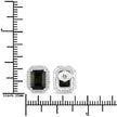 3.57 Carat Genuine Green Tourmaline and White Diamond 14K White Gold Earrings