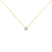 10K Yellow Gold 1/3 Carat Round Brilliant-Cut Diamond Modern Bezel-Set Solitaire 16