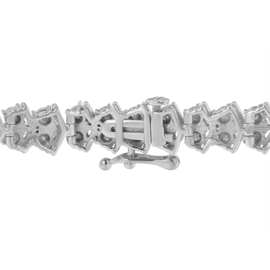 .925 Sterling Silver 1.0 cttw Diamond 