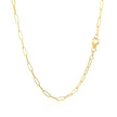 14K Yellow Gold Delicate Paperclip Chain (2.1mm)