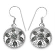 0.18 Carat Genuine Blue Diamond .925 Sterling Silver Earrings