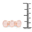 18K Rose Gold Plated 2.88 Carat Genuine Morganite .925 Sterling Silver Ring