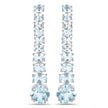 18K White Gold Plated 8.52 Carat Genuine Blue Topaz .925 Sterling Silver Earrings