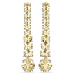 18K White Gold Plated 7.22 Carat Genuine Citrine .925 Sterling Silver Earrings