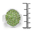 2.17 Carat Genuine Chrome Diopside .925 Sterling Silver Ring