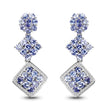 4.92 Carat Genuine Tanzanite .925 Sterling Silver Earrings