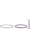 3.00 Carat Genuine Amethyst .925 Sterling Silver Earrings