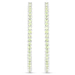 3.50 Carat Genuine Peridot .925 Sterling Silver Earrings
