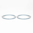 3.60 Carat Genuine Swiss Blue Topaz .925 Sterling Silver Earrings