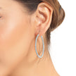 3.60 Carat Genuine Swiss Blue Topaz .925 Sterling Silver Earrings