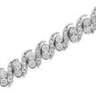 .925 Sterling Silver 2.0 Cttw Round-Cut Diamond 
