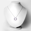 0.72 Carat Genuine Amethyst .925 Sterling Silver Pendant