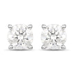 0.80 Carat Genuine White Diamond 14K White Gold Earrings