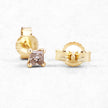 0.31 Carat Genuine Champagne Diamond 14K Yellow Gold Earrings (I1-I2)