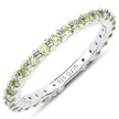 0.91 Carat Genuine Peridot .925 Sterling Silver Ring