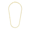 5.0mm 14k Yellow Gold Solid Diamond Cut Rope Chain