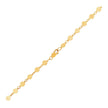 14k Yellow Gold Bracelet with Polished Circles