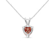 IGI Certified 14K White Gold Martini Set 1.00 Cttw Lab Grown Pink Heart Diamond Solitaire 18