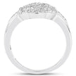 14K Yellow Gold Plated 0.29 Carat Genuine White Diamond .925 Sterling Silver Ring