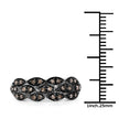 0.31 Carat Genuine Champagne Diamond .925 Sterling Silver Ring