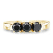 0.99 Carat Genuine Black Diamond .925 Sterling Silver Ring
