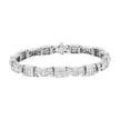 14K Yellow Gold 9.0 Cttw Diamond Alternating Bow and Box Link Bracelet (G-H Color, VS1-VS2 Clarity)- 7