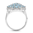 1.90 Carat Genuine Swiss Blue Topaz .925 Sterling Silver Ring