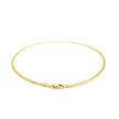 2.5mm 14k Yellow Gold Curb Link Anklet
