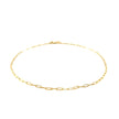 14K Yellow Gold Fine Paperclip Anklet (1.5mm)