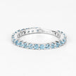 0.94 Carat Genuine Swiss Blue Topaz .925 Sterling Silver Ring