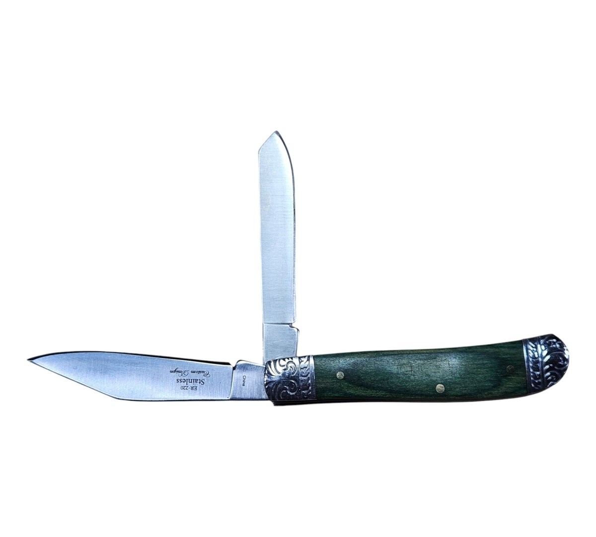 Elk Ridge 2 - Bladed Trapper Gentleman’s Knife – Classic Elegance Meets Everyday Utility - Knife - Custom Crafting Alliance, LLC