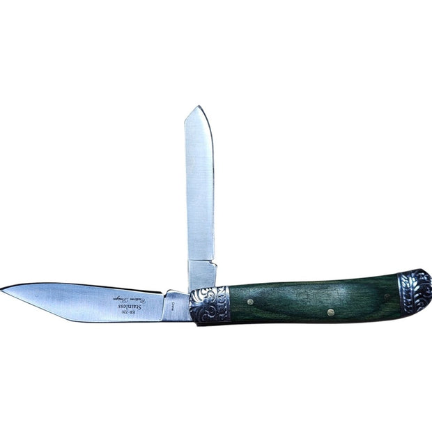 Elk Ridge 2 - Bladed Trapper Gentleman’s Knife – Classic Elegance Meets Everyday Utility - Knife - Custom Crafting Alliance, LLC
