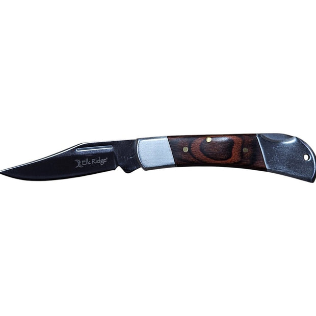 Elk Ridge 3" Closed Lockback Folding Pocket Knife – Compact, Elegant, and Functional - Knife - Custom Crafting Alliance, LLC