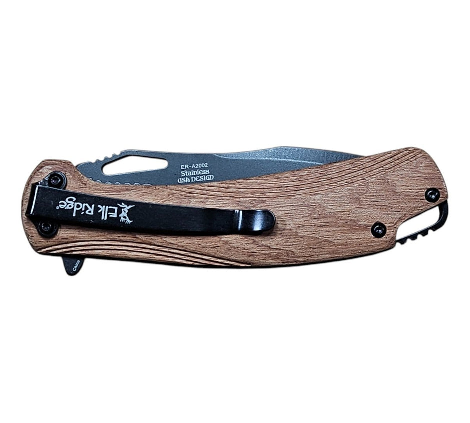 Elk Ridge Spring Assist Pocket Knife with 7.87 - Inch Overall Length – Durable, Stylish, and Functional - Knife - Custom Crafting Alliance, LLC