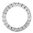 Emerald Cut Lab Grown Diamond Eternity Ring in 14k White Gold (6 cttw FG/VS2) - Rings - Custom Crafting Alliance, LLC