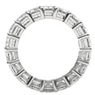Emerald Cut Lab Grown Diamond Eternity Ring in 14k White Gold (8 cttw FG/VS2) - Rings - Custom Crafting Alliance, LLC