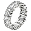 Emerald Cut Lab Grown Diamond Eternity Ring in 14k White Gold (8 cttw FG/VS2) - Rings - Custom Crafting Alliance, LLC
