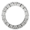 Emerald Cut Lab Grown Diamond Eternity Ring in 14k White Gold (8 cttw FG/VS2) - Rings - Custom Crafting Alliance, LLC