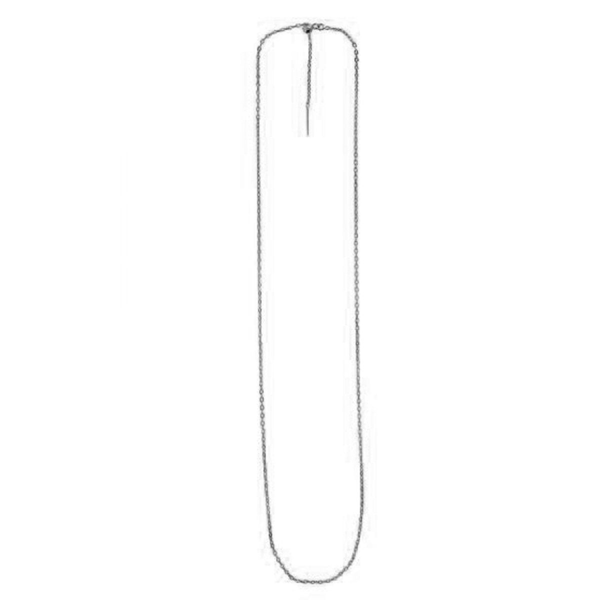 Endless Adjustable Cable Chain in 14k White Gold (1.70 mm) - Necklaces - Custom Crafting Alliance, LLC