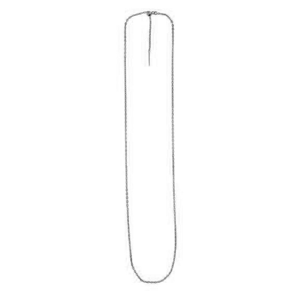 Endless Adjustable Cable Chain in 14k White Gold (1.70 mm) - Necklaces - Custom Crafting Alliance, LLC