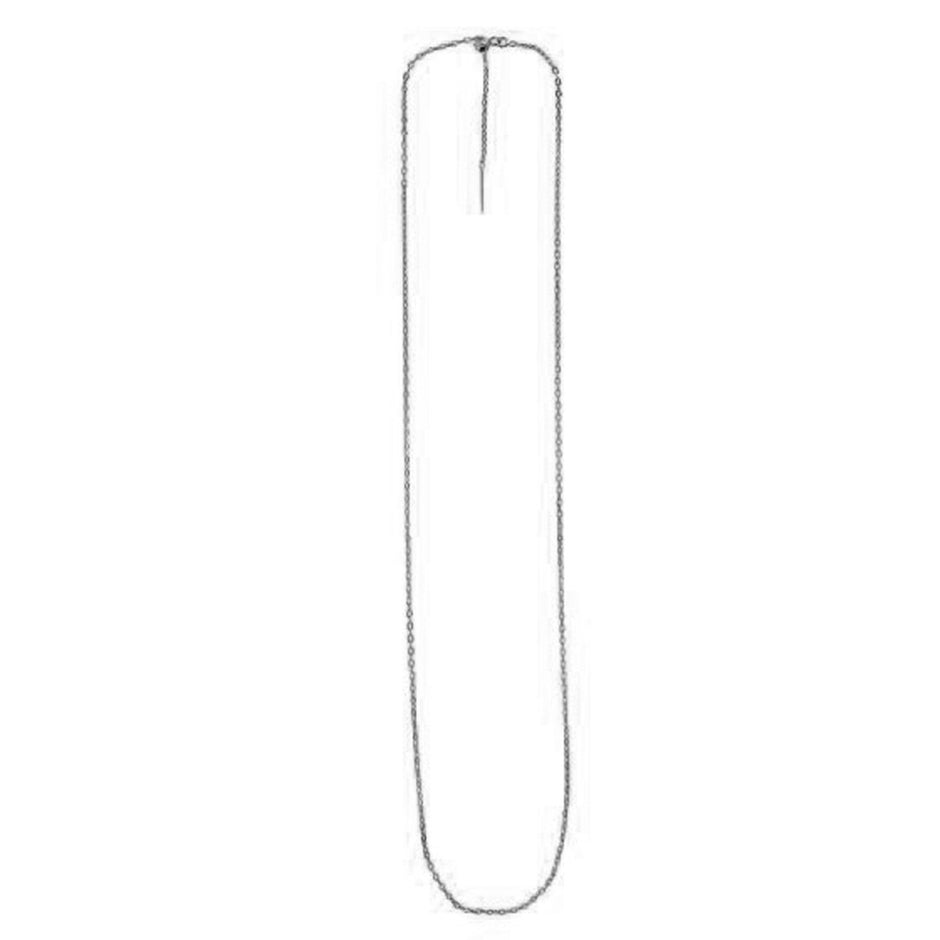 Endless Adjustable Cable Chain in 14k White Gold (1.70 mm) - Necklaces - Custom Crafting Alliance, LLC
