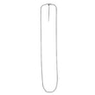 Endless Adjustable Cable Chain in 14k White Gold (1.70 mm) - Necklaces - Custom Crafting Alliance, LLC
