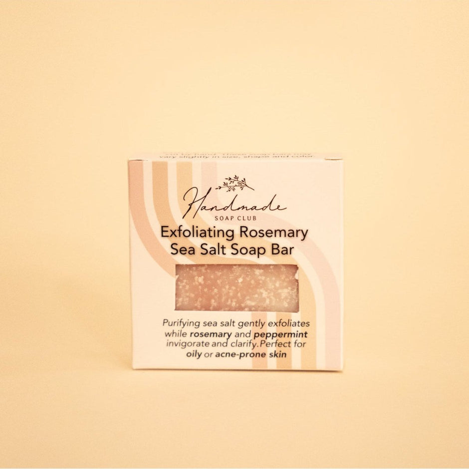 Exfoliating Rosemary Sea Salt Soap Bar - Bar Soap - Custom Crafting Alliance, LLC