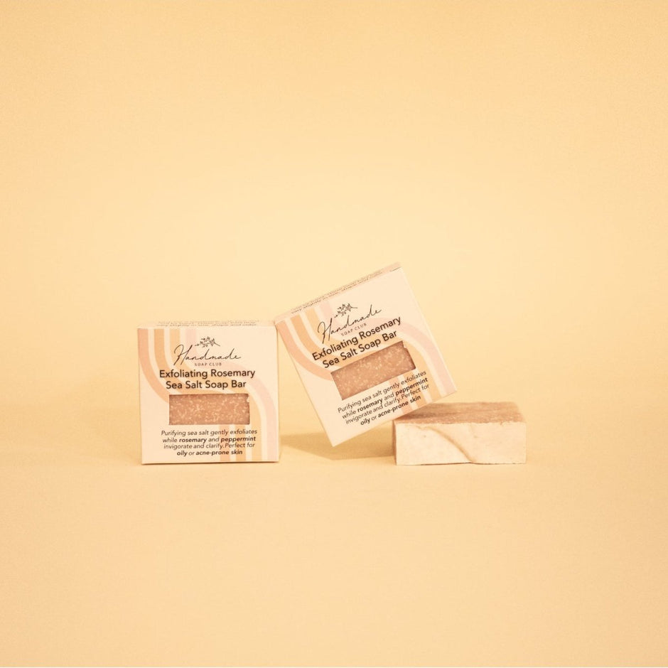 Exfoliating Rosemary Sea Salt Soap Bar - Bar Soap - Custom Crafting Alliance, LLC