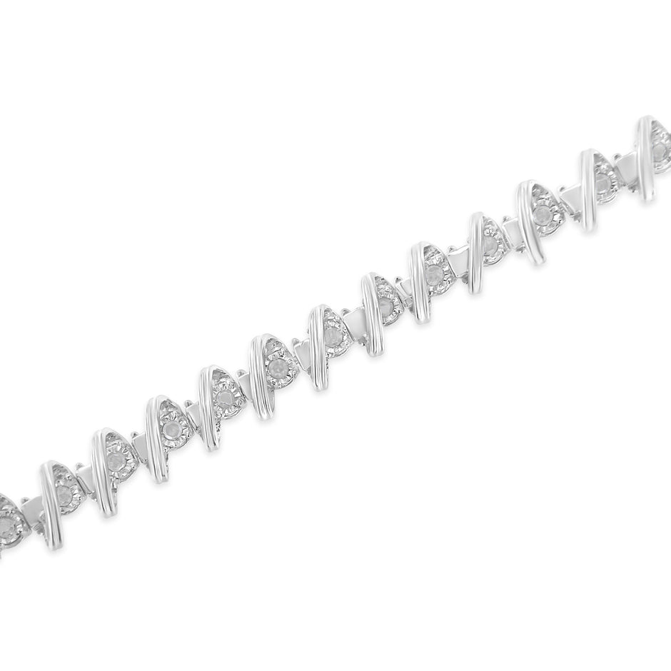 .925 Sterling Silver 1/2 Cttw Diamond Miracle-Set 7
