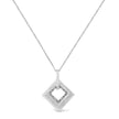 .925 Sterling Silver Pave-Set Diamond Accent Kite Shape 18